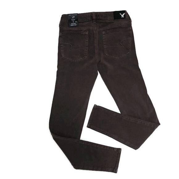 Taupe Brown AEO Sateen NEXT Level Jegging - Picture 3 of 8